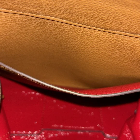 Tory Burch Large Perry Satchel in Moose Brown Leather - Picture 11 of 14